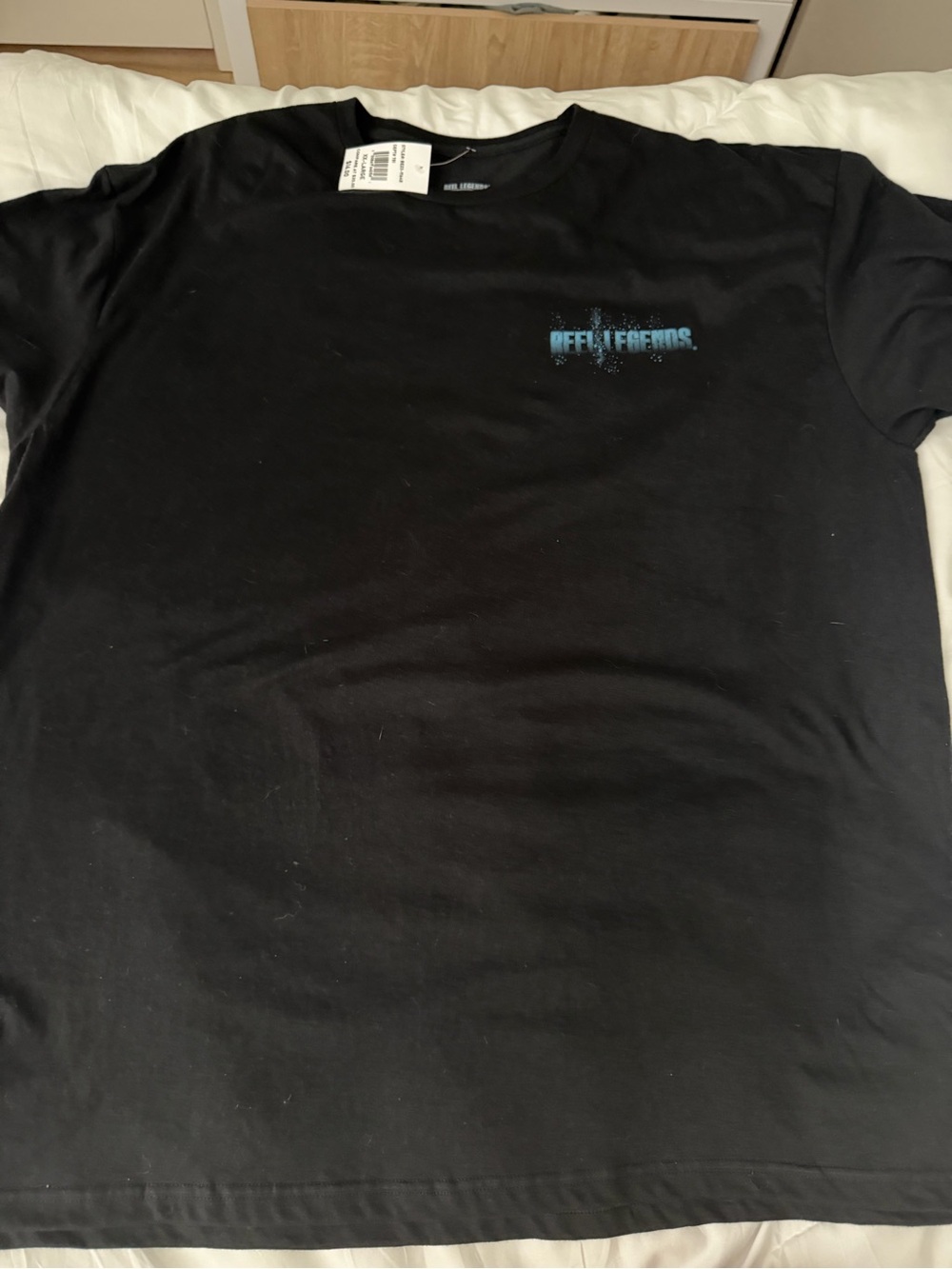 Black 'Reel Legends' Graphic Tee - Men's Casual Shirt